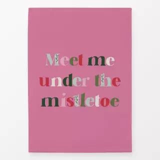 Geschirrtuch Under The Mistletoe Pink