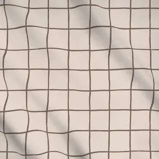 Meterware Karo offwhite braun