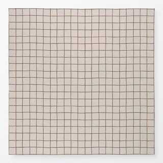Tischdecke Karo offwhite braun