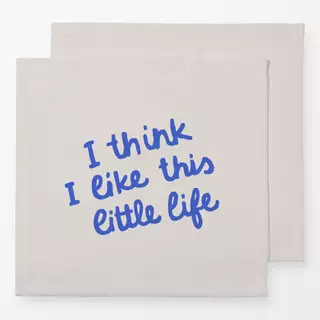 Servietten like this little life blau
