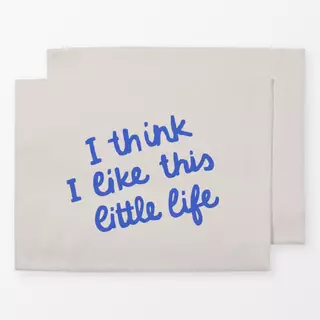 Tischset like this little life blau
