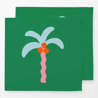 Servietten Palme Bunt