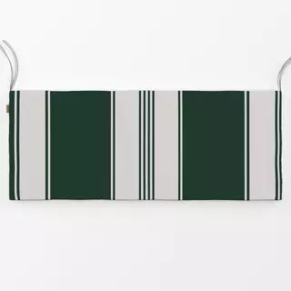 Bankauflage Weihnachtsstreifen Grün