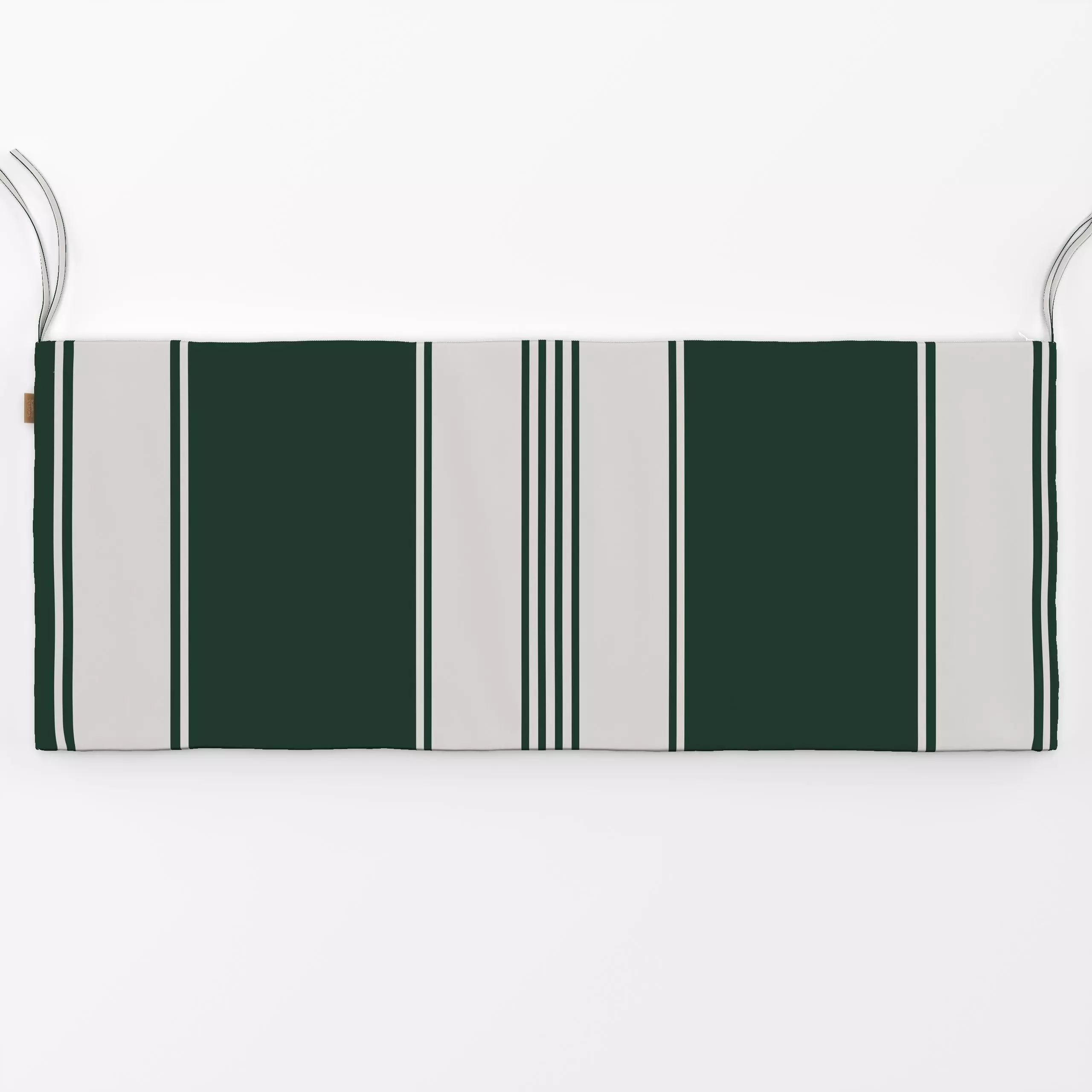 Bankauflage Weihnachtsstreifen Grün - Weihnachten, Symbole & Muster, Retro & Vintage - von „Uta Naumann"; boho, Streifen, sk...