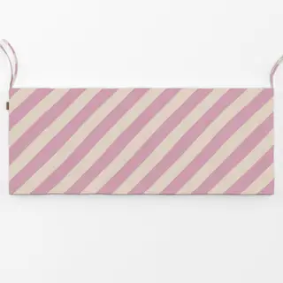 Bankauflage Streifen diagonal rosa