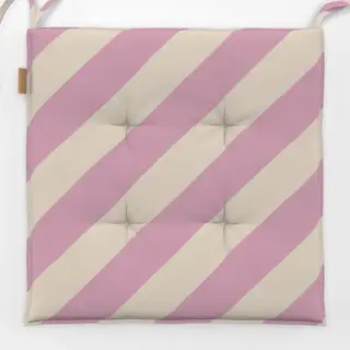 Sitzkissen Streifen diagonal rosa