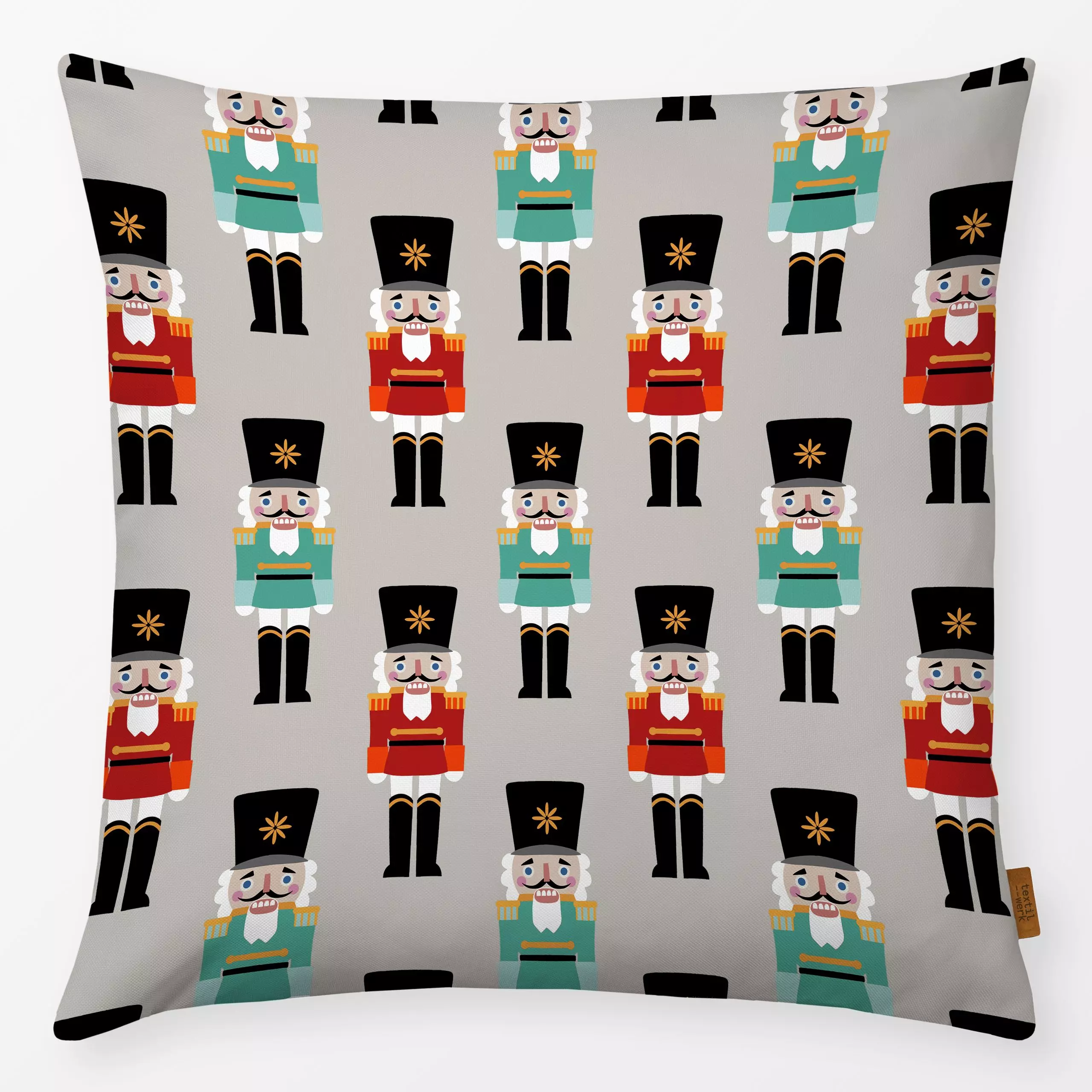 Kissen Nutcracker Nussknacker beige - Weihnachten, Anlässe - von „Studio Kesse"; Nussknacker, Weihnachten, Scandi, Nordic, w...