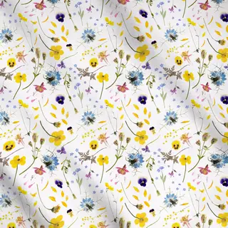 Meterware Mittsommer Streublumen Wiese