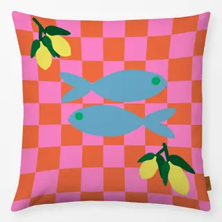 Kissen Fisch Auf Dem Tisch