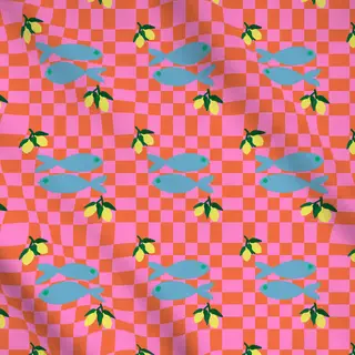 Meterware Fisch Auf Dem Tisch