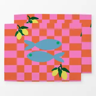 Tischset Fisch Auf Dem Tisch