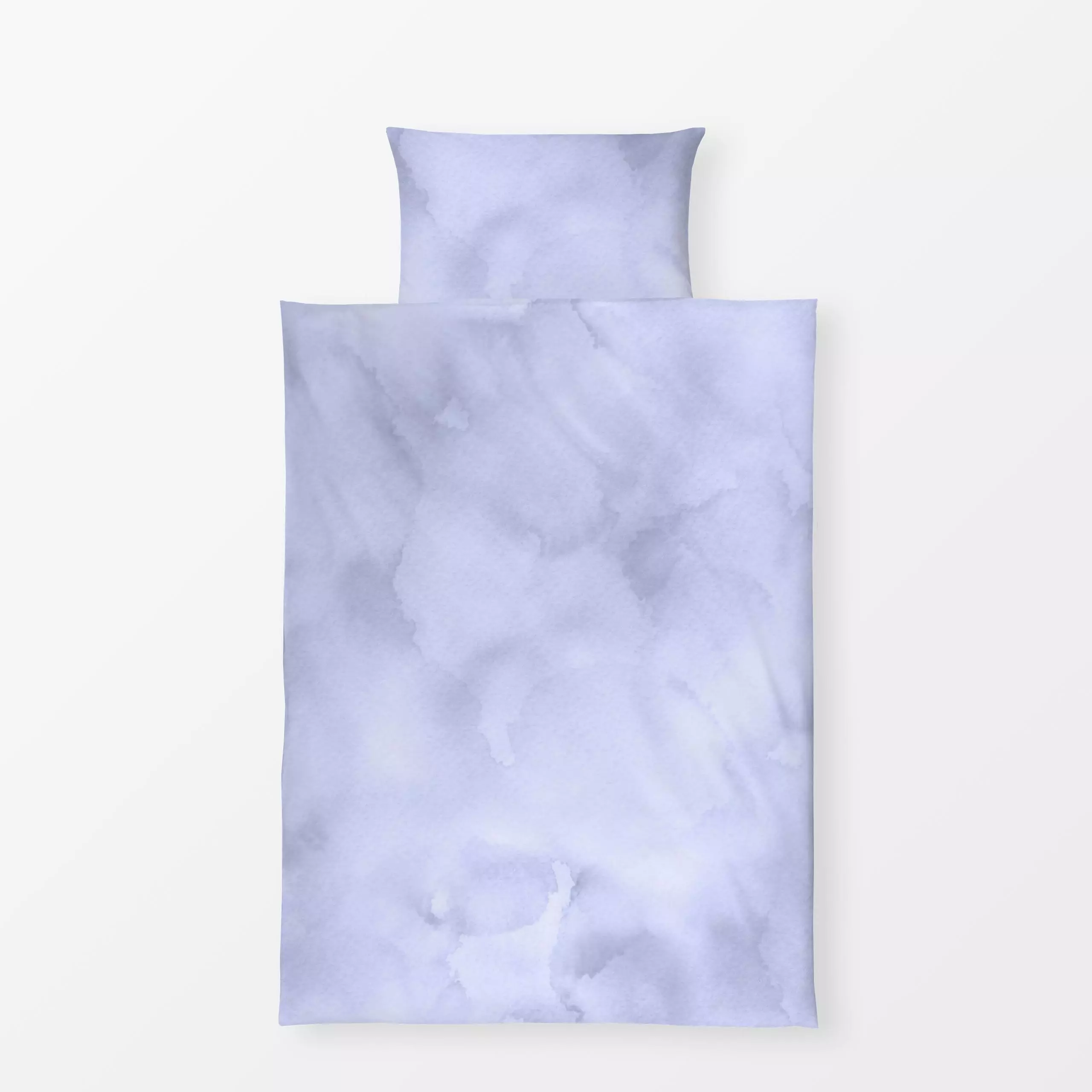 Bettwäsche Very Peri Wasserfarbe - Frühling, Sommer - von „Uta Naumann"; Wasserfarben, Textur, Hygge, watercolor, trendfarbe...