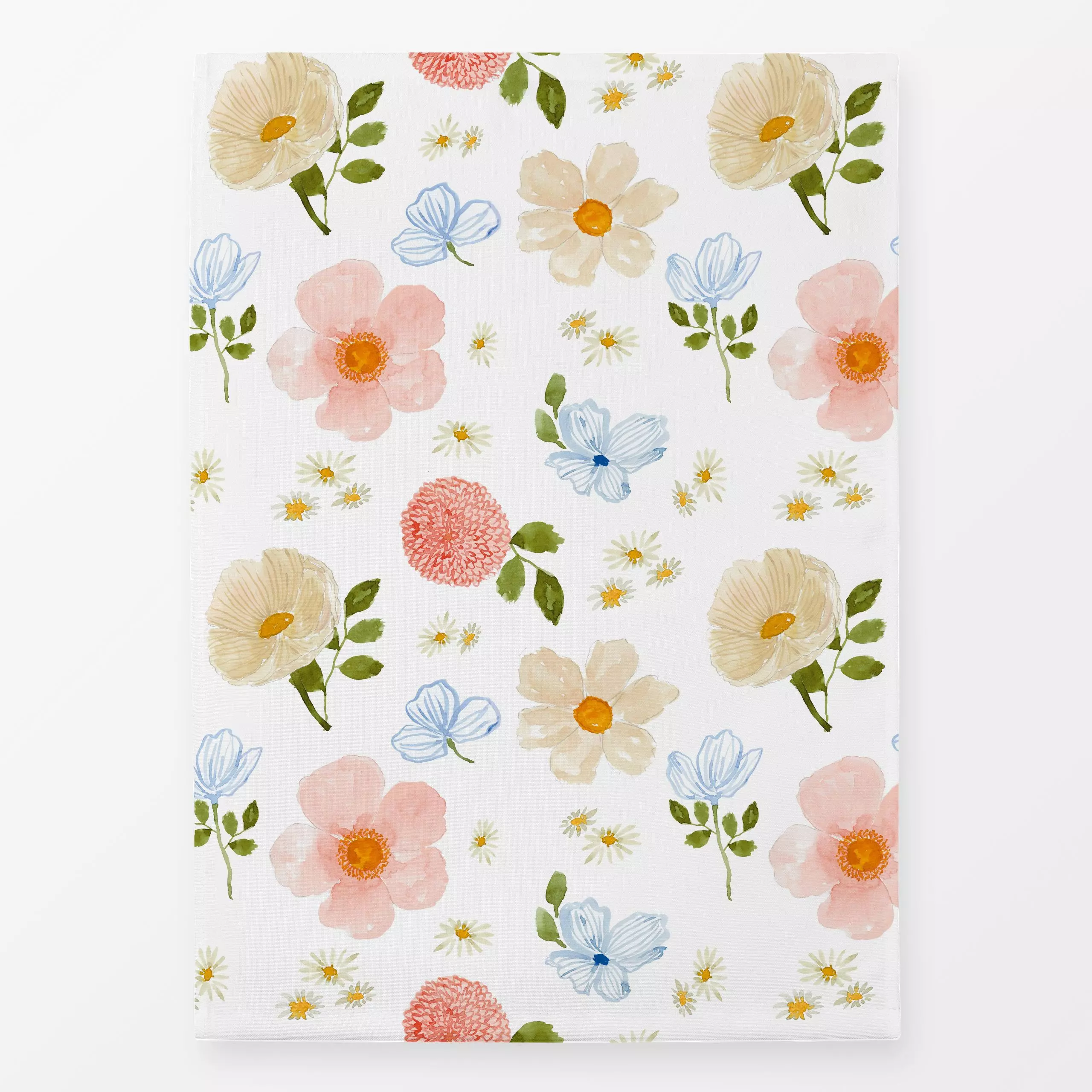 Geschirrtücher Summer Vibes pastell flowers - Blumen & Florales, Sommer, Symbole & Muster - von „Lena Yokota"; Muster, Blume...