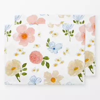 Tischset Summer Vibes pastell flowers