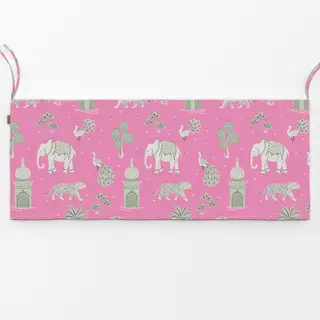 Bankauflage exotic jungle pink