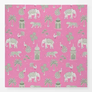 Tischdecke exotic jungle pink