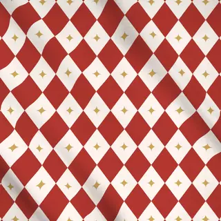 Meterware Christmas Sparkle Red