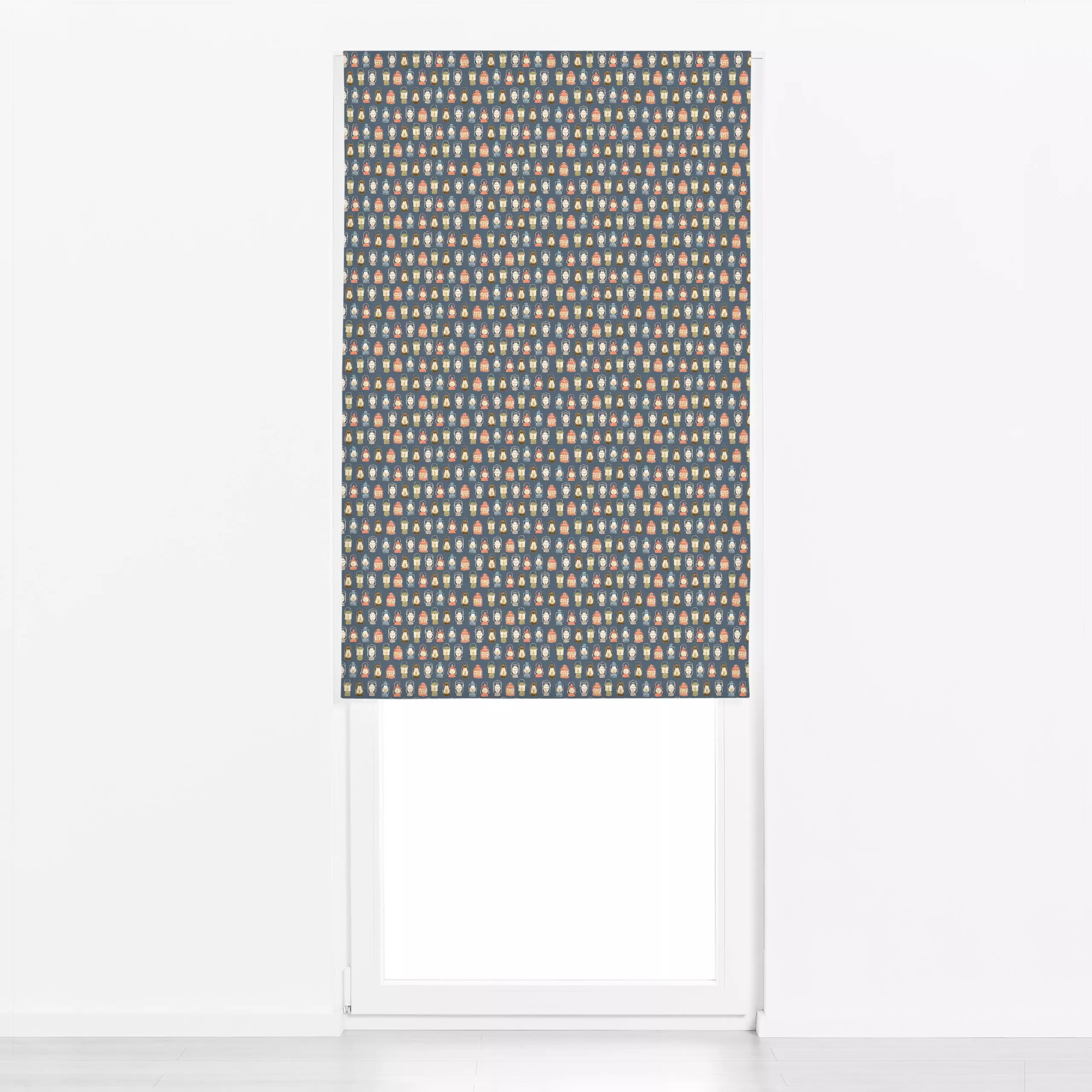 Raffrollo Laternen - Kinderzimmer & Motive für Kinder, Retro & Vintage - von „Anna Petersen"; Kinder, Weihnachtsmann, Campin...