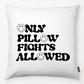 Kissen Only Pillow Fights Schwarz