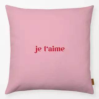 Kissen Je t'aime Pink Rot