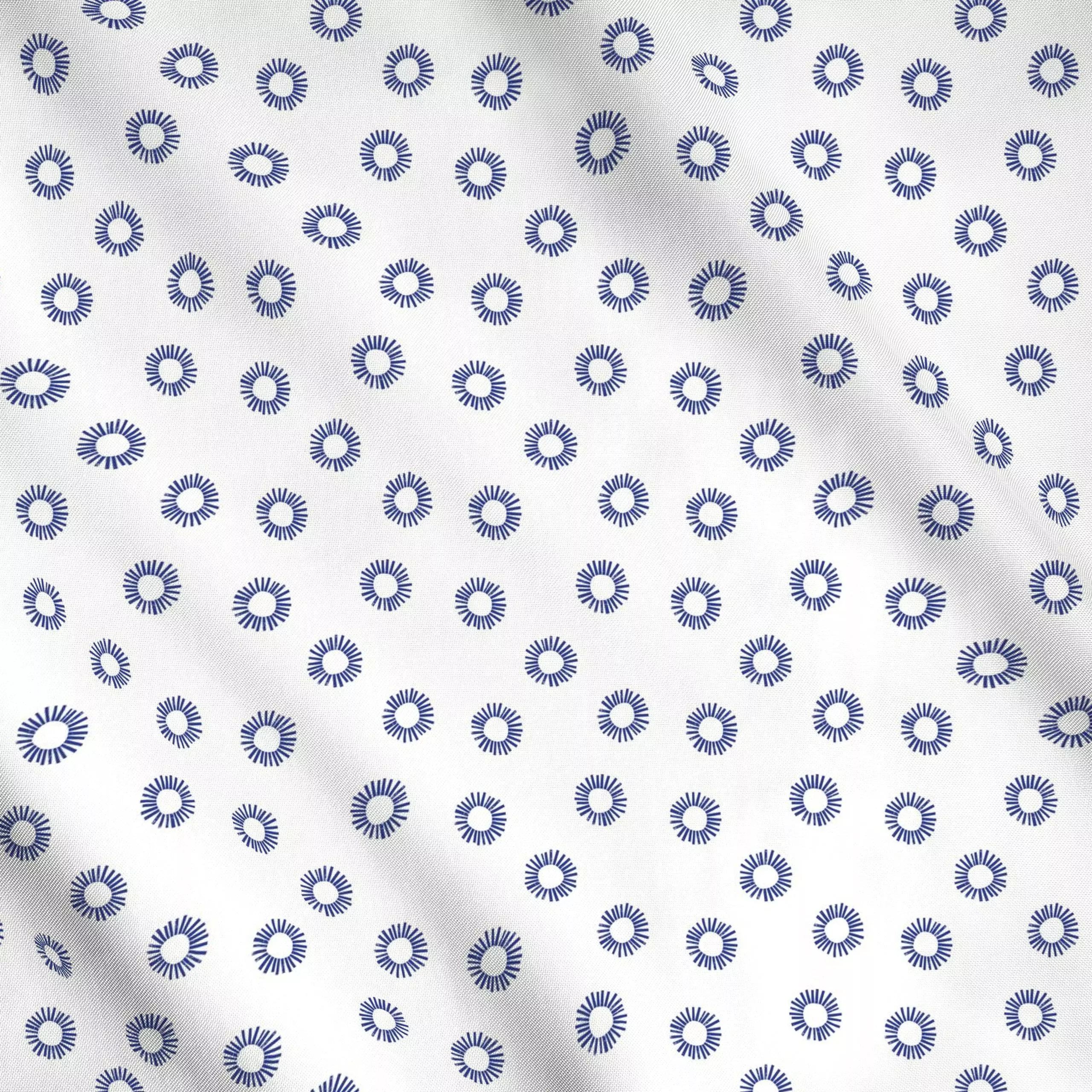 Meterware Muster Sonne - Symbole & Muster - von „Kerstin Ax"; Muster, Sonne, Kreise, Sommer, blau, Weiss, Lebensfreude, Sonn...