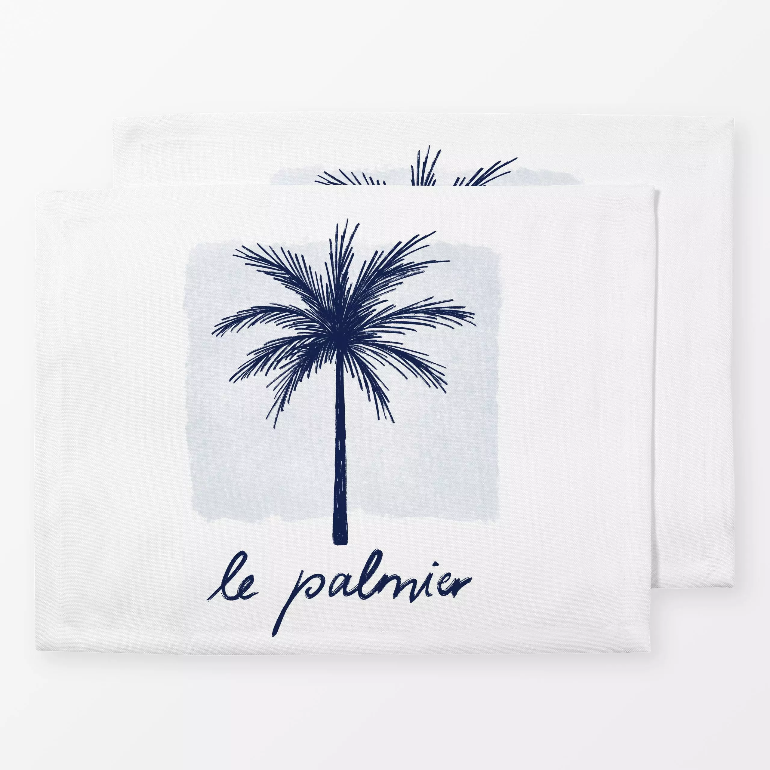 Tischset Le Palmier, Blumen, tropisch, Spruch, Sommer, von Barlena