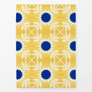 Geschirrtücher Azujelo Muster 11 gelb blau
