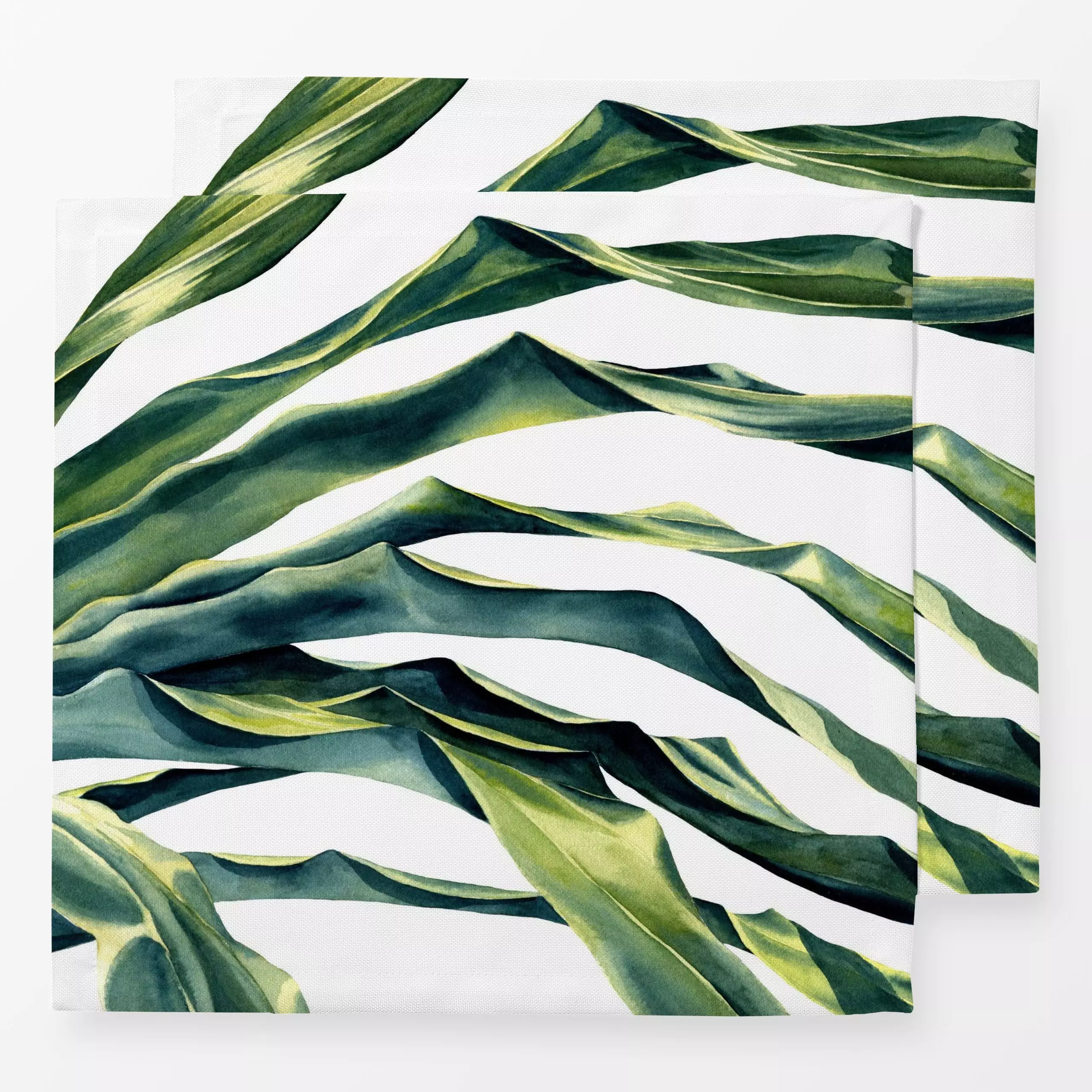 Servietten Tropical Vibes Palmenblaetter - Natur & Landschaft, Sommer, Pflanzen & Botanik - von „youdesignme"; tropisch, tro...