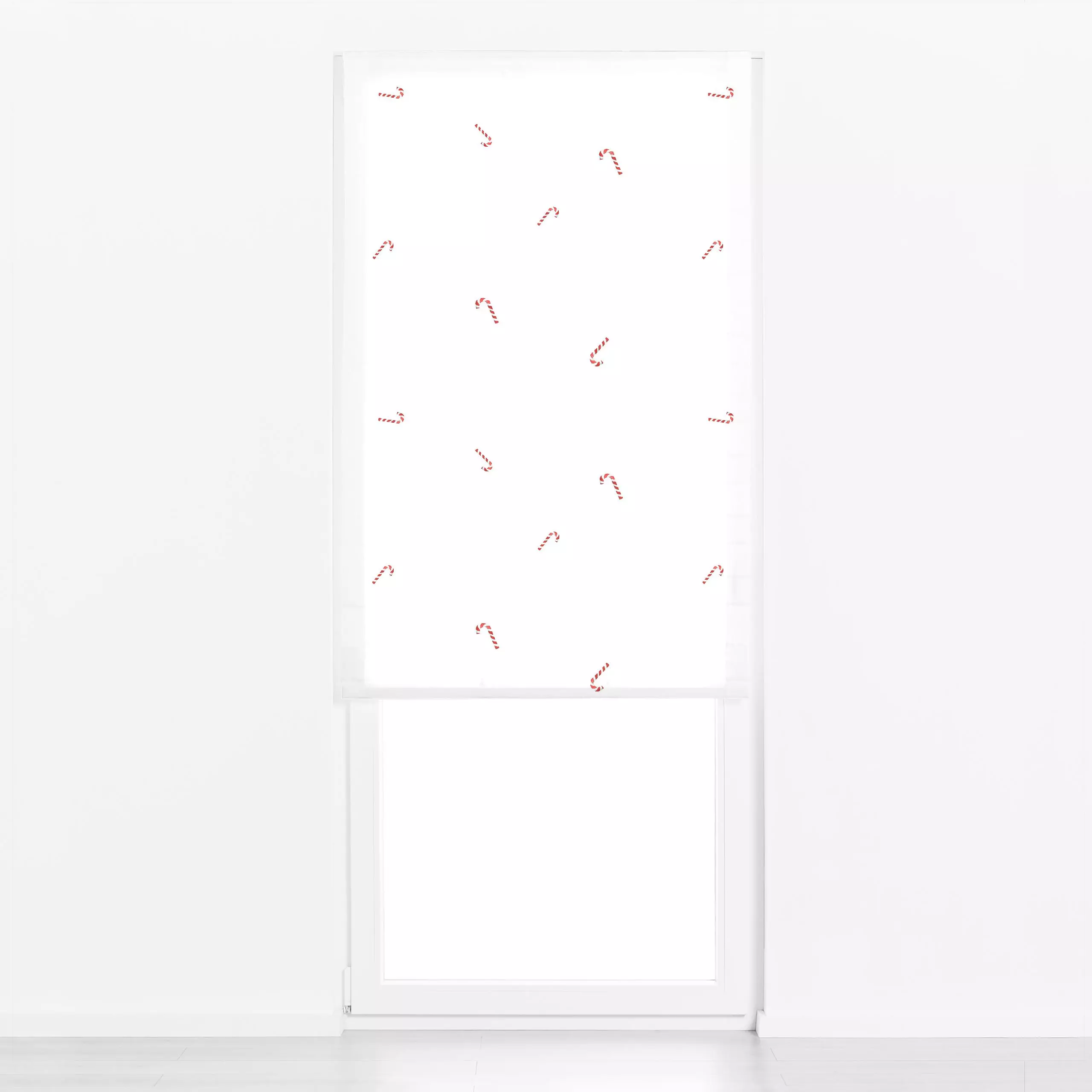 Raffrollo Zuckerstangen - Weihnachten - von „Katrin Graff"; minimal, Hygge, Weihnachten, Minimalismus, Zuckerstange, xmas, Z...
