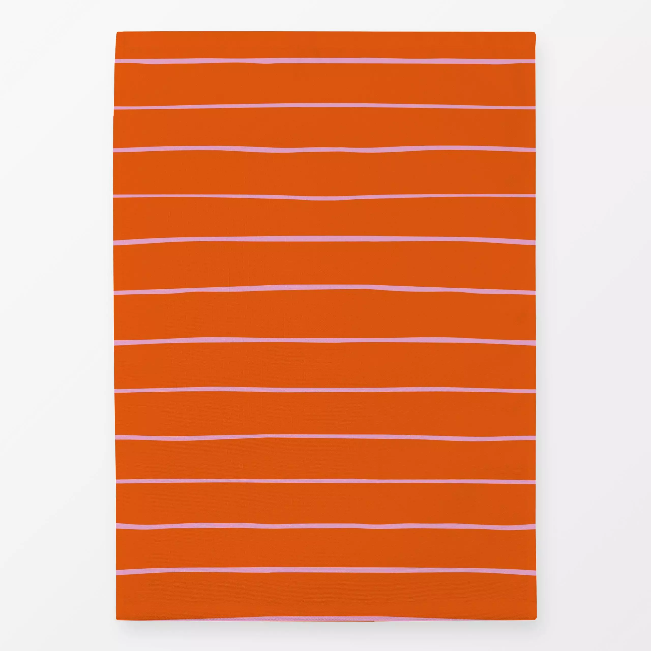 Geschirrtücher Papaya Streifen rosa orange - Sommer, Symbole & Muster - von „Carolin Vonhoff"; Papaya, Obst, Garten, Sommer,...