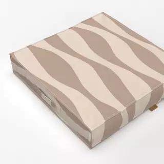 Bodenkissen Wellen beige creme