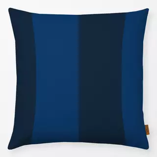 Kissen Block Stripes Dark Blue