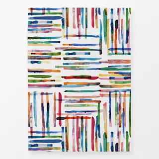 Geschirrtuch Bunt Minimal Streifen Aquarell