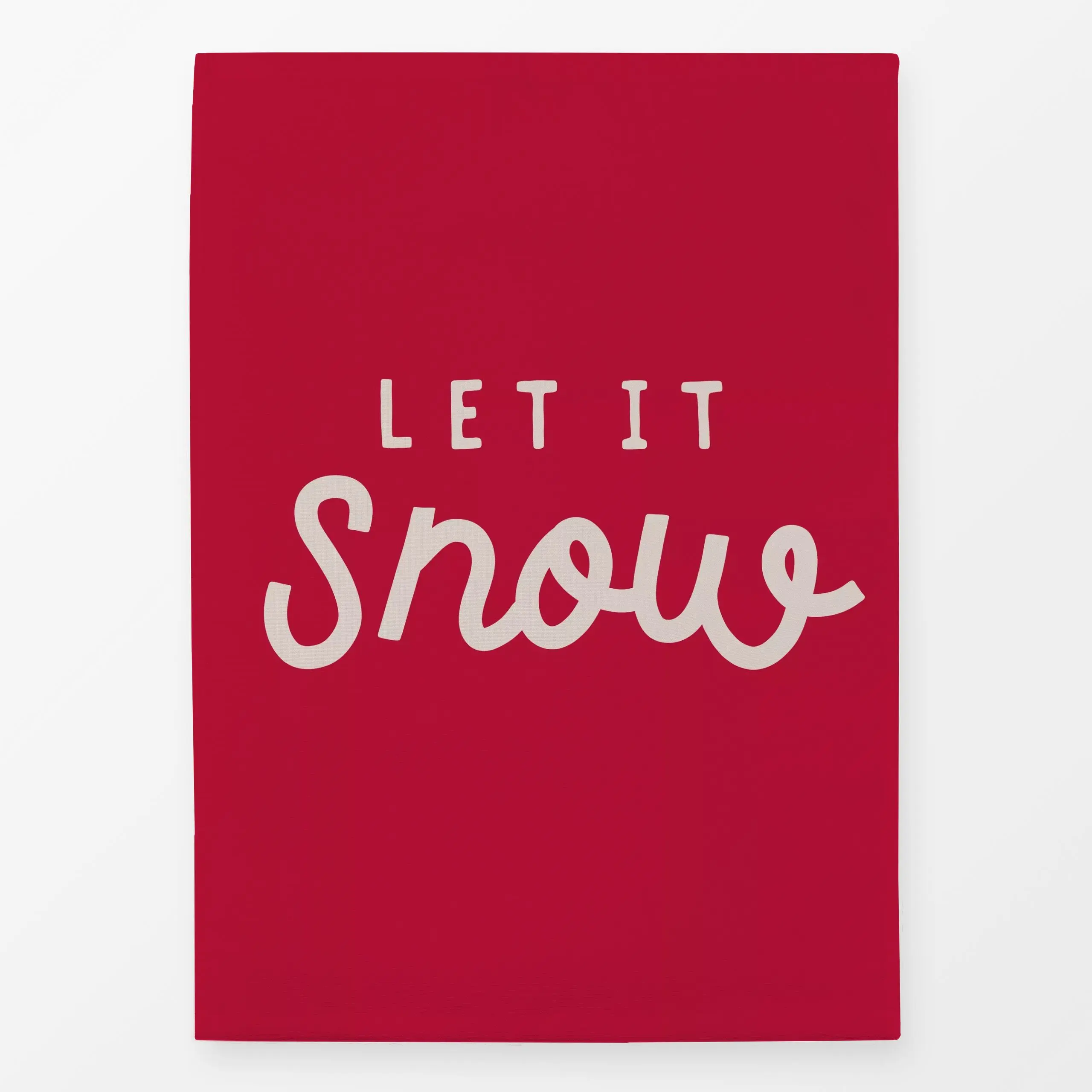 Geschirrtücher Let It Snow rot - Weihnachten, Winter - von „Studio Kesse"