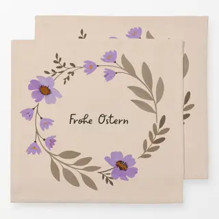 Servietten Kranz frohe Ostern