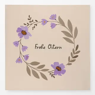 Tischdecke Kranz frohe Ostern