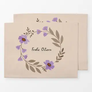Tischset Kranz frohe Ostern
