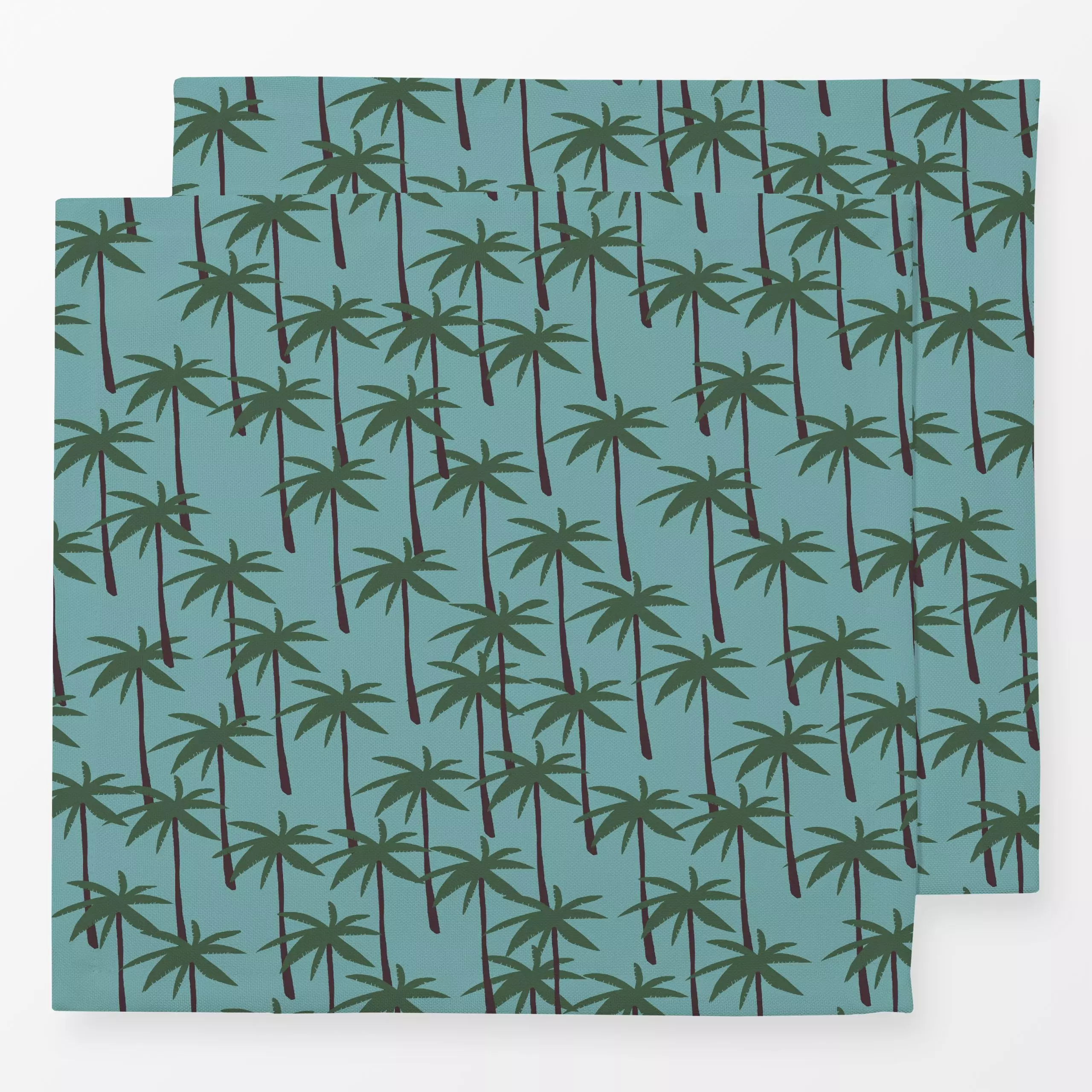 Servietten Vintage Palm Beach Green - Sommer, Pflanzen & Botanik - von „Studio ROSAGRAU"; Palmen, Sommer, Beach, StudioROSAG...