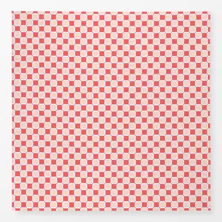 Tischdecke Chessboard Crossed Red