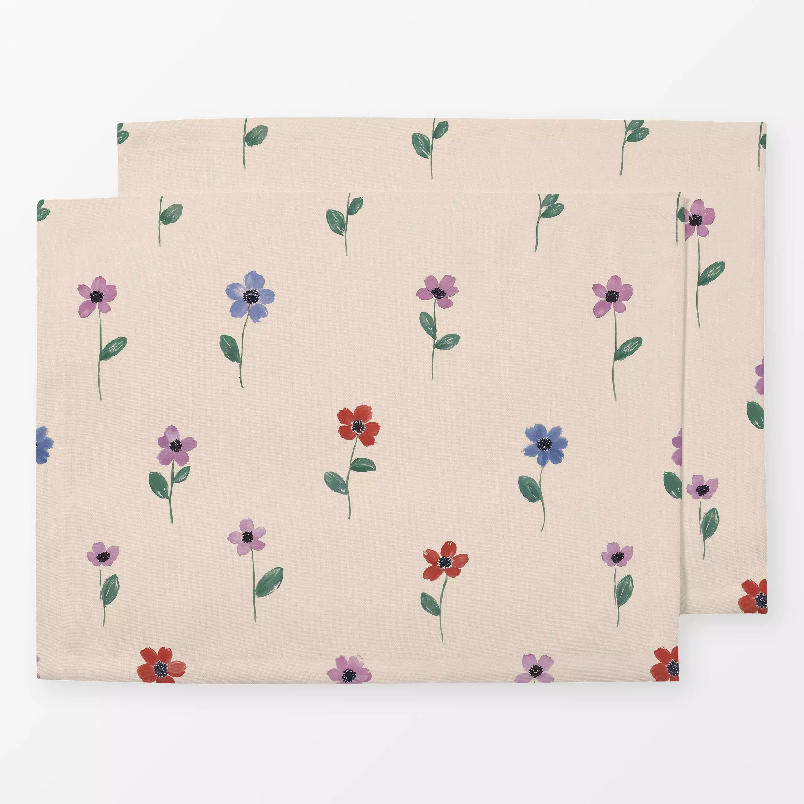 Tischset Kleine Blümchen, Blumen, gemustert, von Studio Kesse