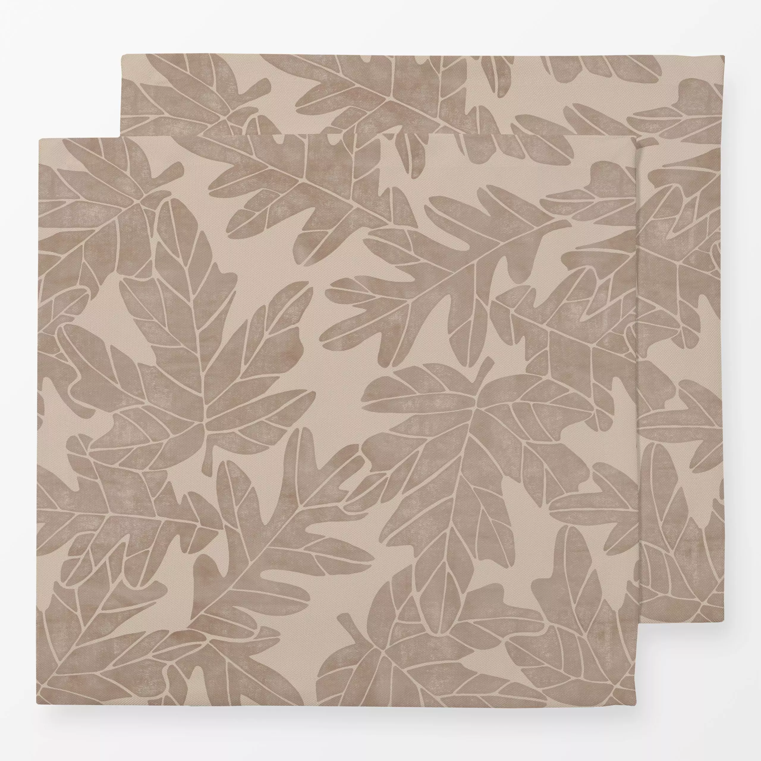 Servietten Eichenblätter - Herbst, Pflanzen & Botanik - von „Studio Kesse"; Natur, Blatt, Bäume, Blätter, Wald, Herbst, autu...