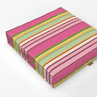 Bodenkissen Bunter Sommerstreifen Mix