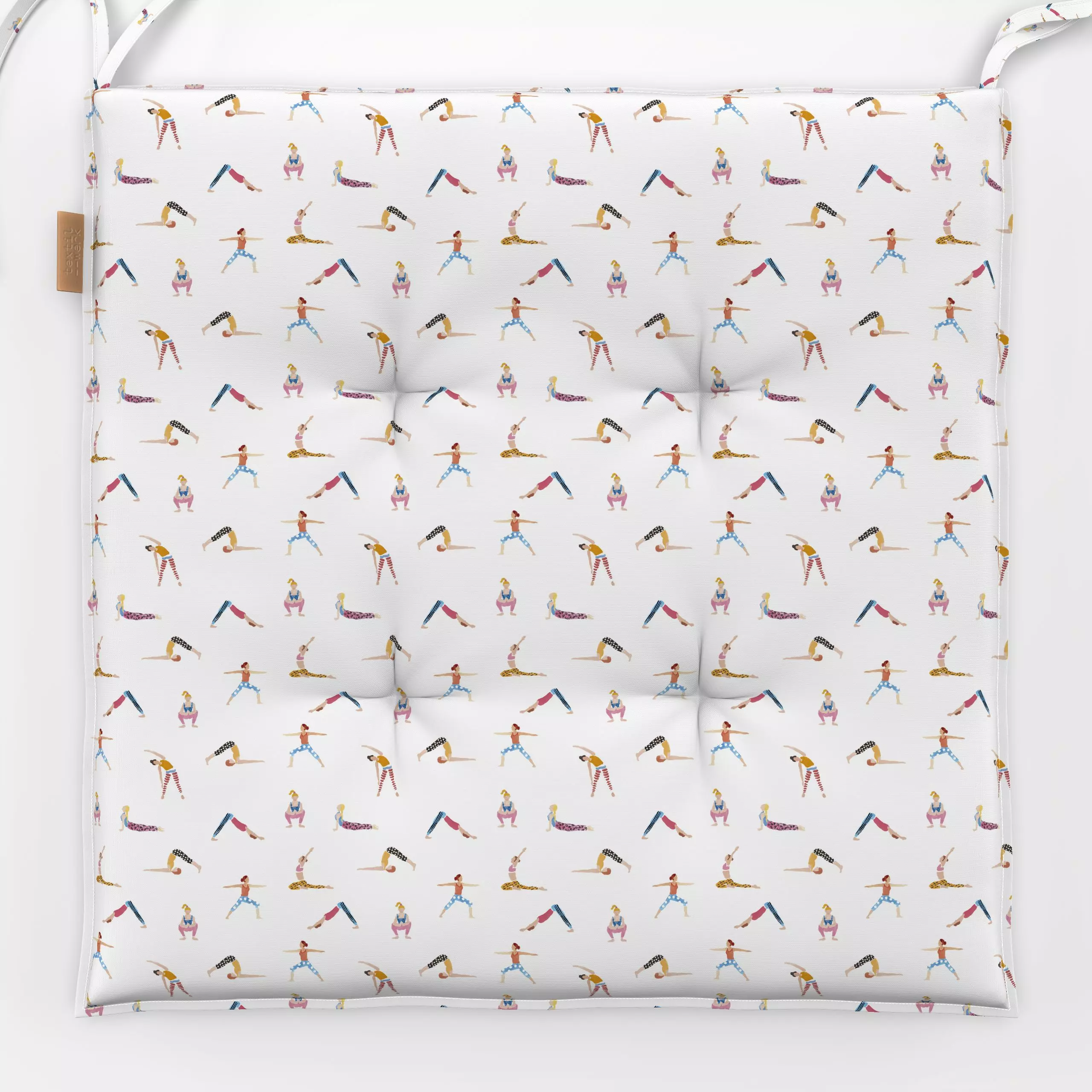 Sitzkissen Yoga People - Sport - von „Farina Kuklinski"; Yoga, Sport