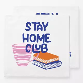 Servietten Stay Home Club