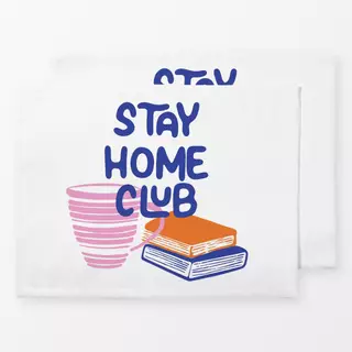 Tischset Stay Home Club