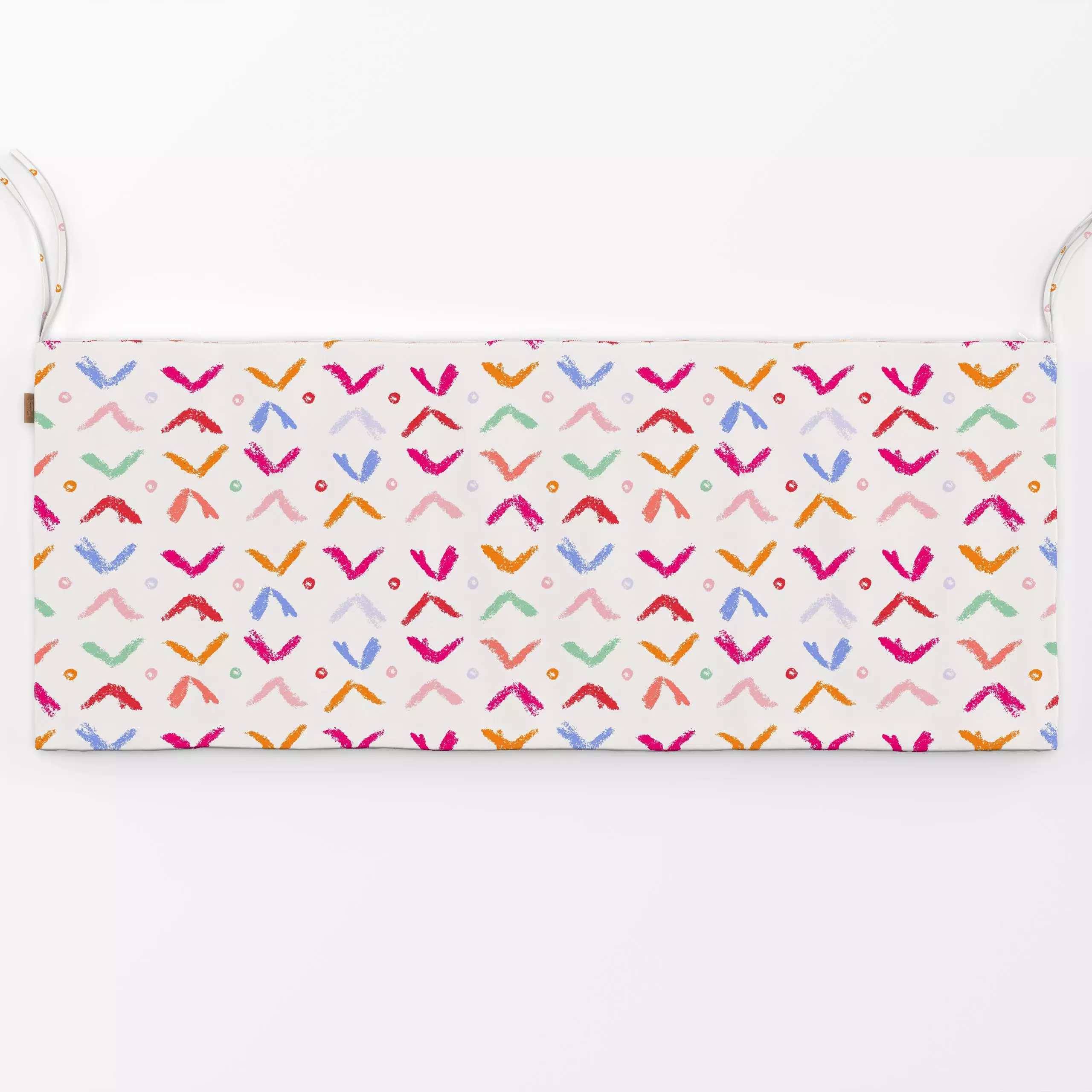 Bankauflage Ethno Allover Form bunt - Sommer, Symbole & Muster - von „Kruth Design"; Sommer, Sommerlich, Gartendeko, Gartend...