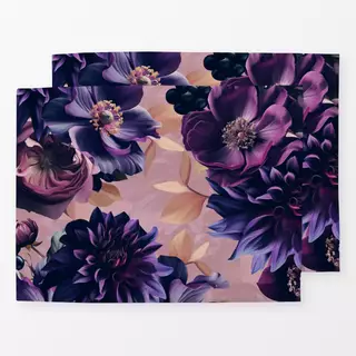 Tischset Barocke Winter Blumen 2
