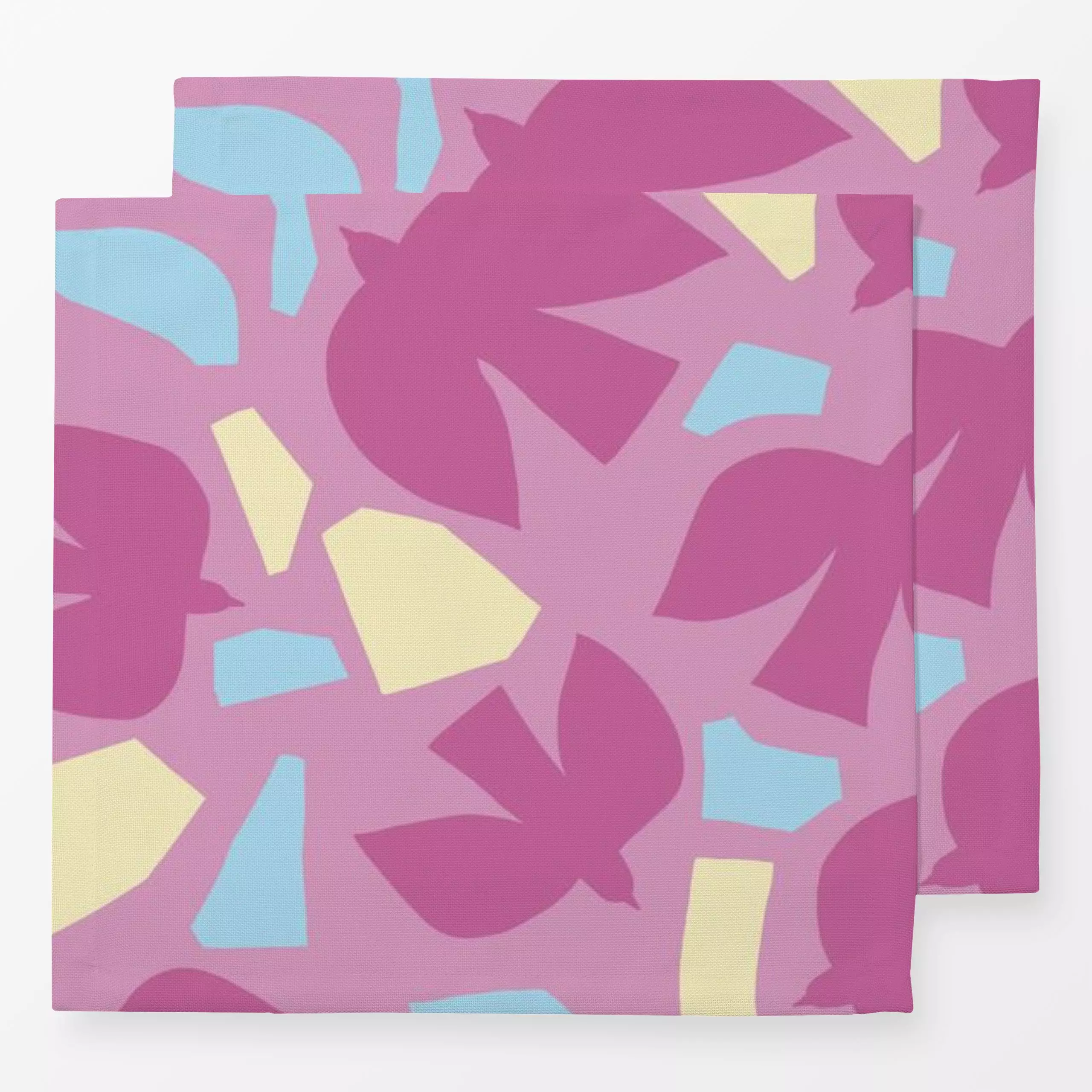 Servietten Lila Peace - Sommer, Tiere, Symbole & Muster - von „Buttablume"; skandinavisch, Nordic, minimalistisch, lila, Fri...