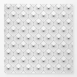 Tischdecke Geo Heart Schwarz-Weiß