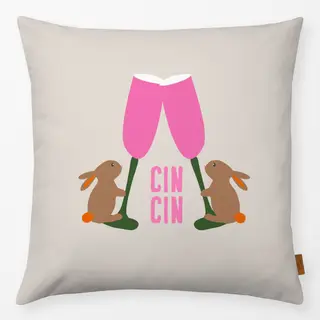 Kissen CINCIN Osterhasen Beige